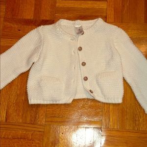 Carter’s white cardigan